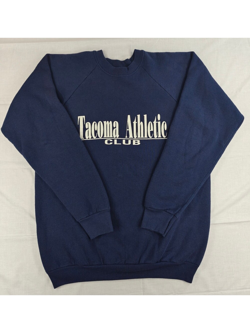 Vintage Tacoma Athletic Club Navy Crewneck Sweatshirt XL USA